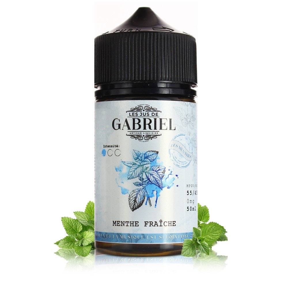 E-liquide Menthe Fraiche 50ml Jus de Gabriel - Laboratoire H2O
