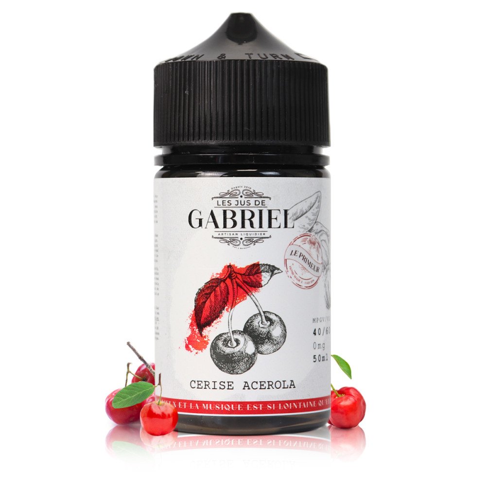 E-liquide Cerise Acerola 50ml Jus de Gabriel - Laboratoire H2O