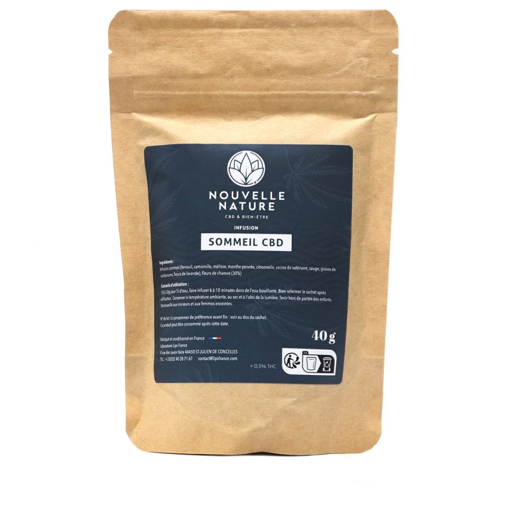 Tisane CBD Sommeil 40g - Nouvelle Nature