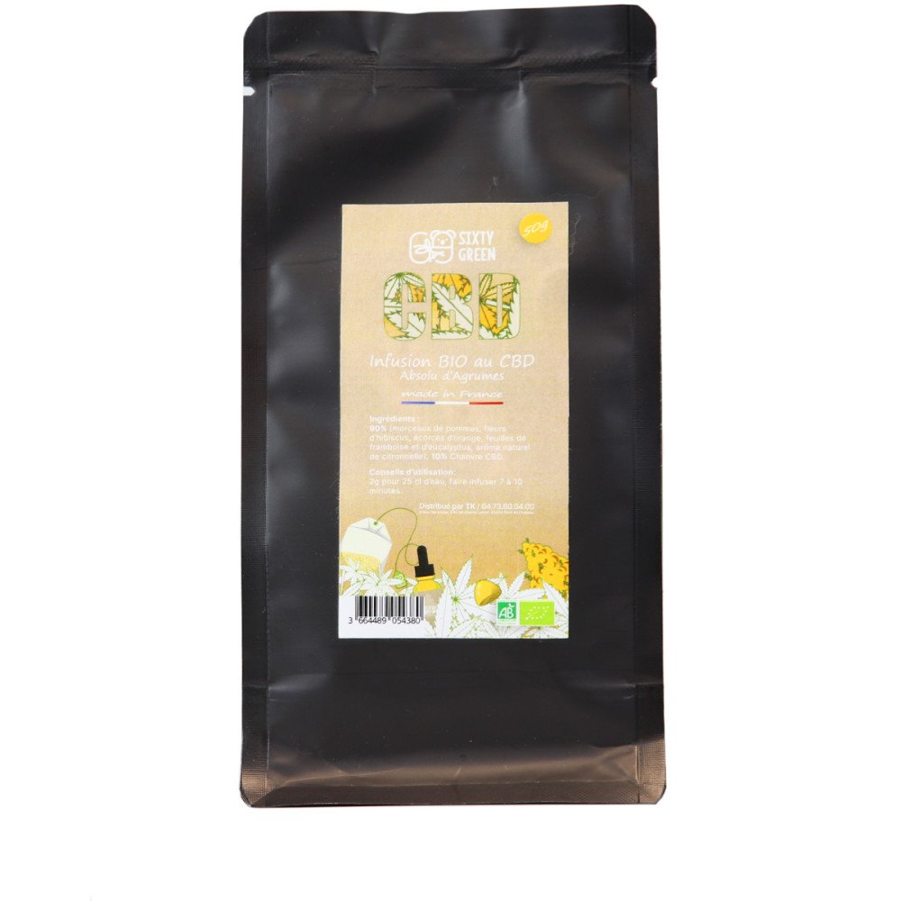 Infusion CBD BIO Absolu d'Agrumes - Sixty Green