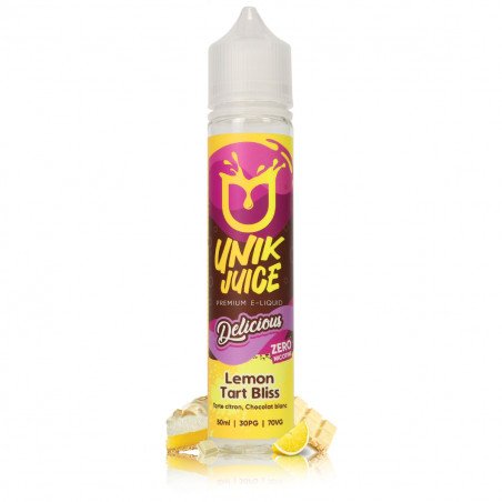 E-liquide Lemon Tart Bliss 50ml Delicious - Unik Juice
