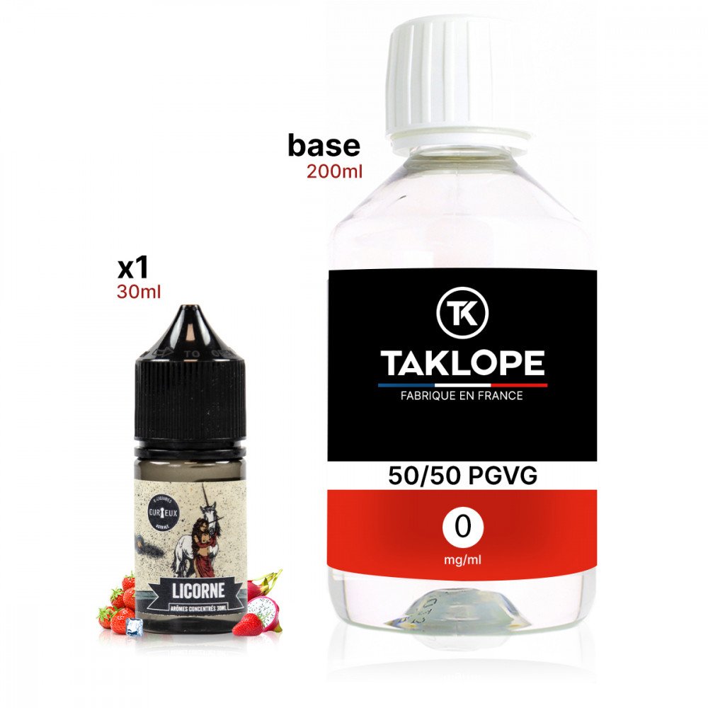Pack DIY Licorne 230ml Astrale - Curieux E-liquides