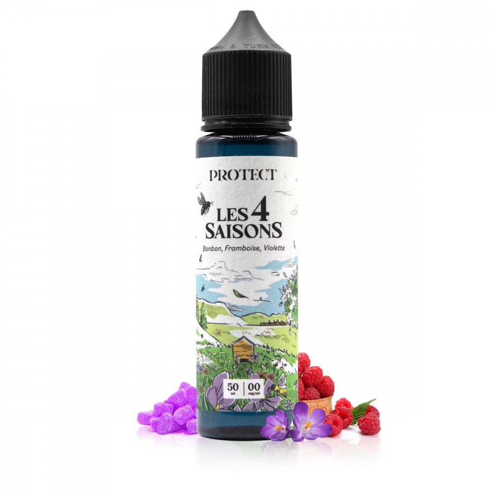 E-liquide Bonbon Framboise Violette 50ml Les 4 Saisons (Le Printemps) - Protect
