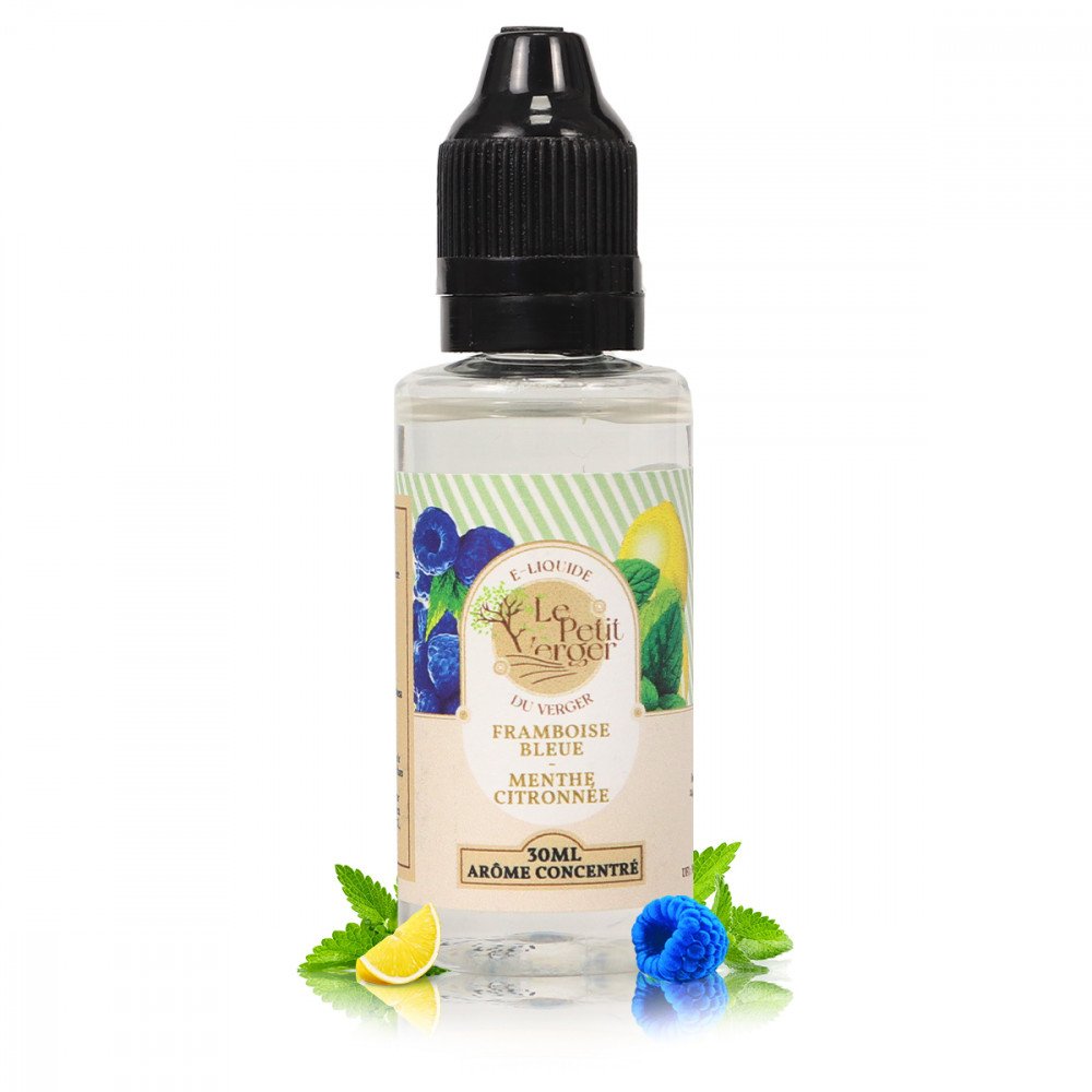 Concentré Framboise Bleue Menthe Citronnée 30ml Le Petit Verger - Savourea