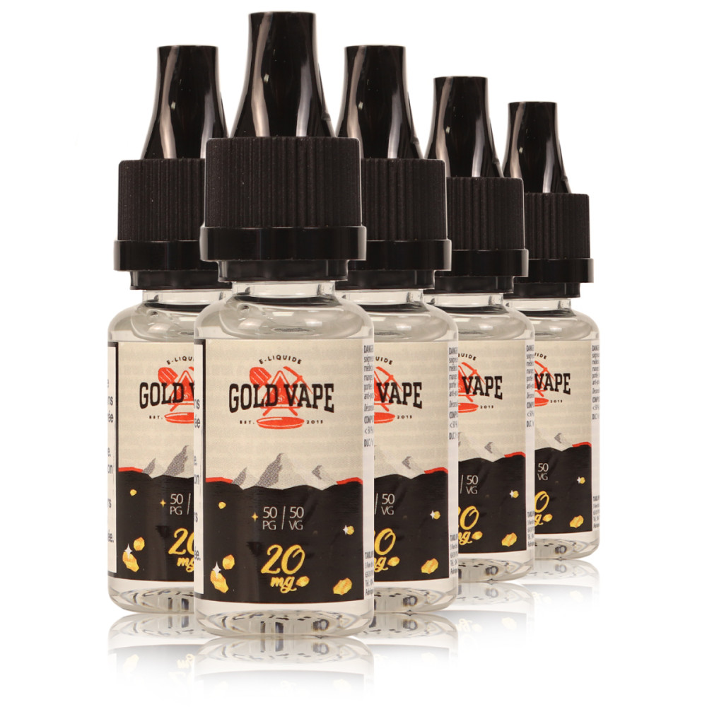 Pack 10 Boosters nicotine - Gold vape