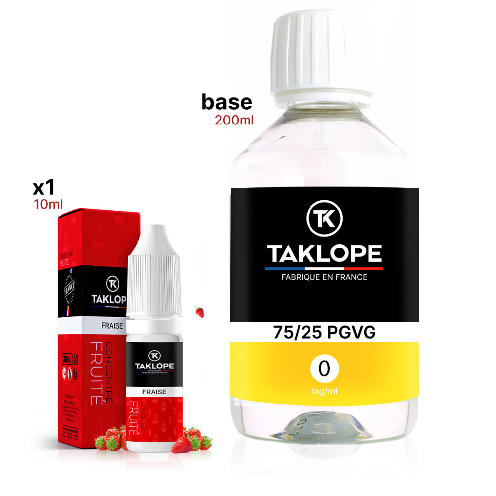Pack DIY Fraise 210ml - Taklope