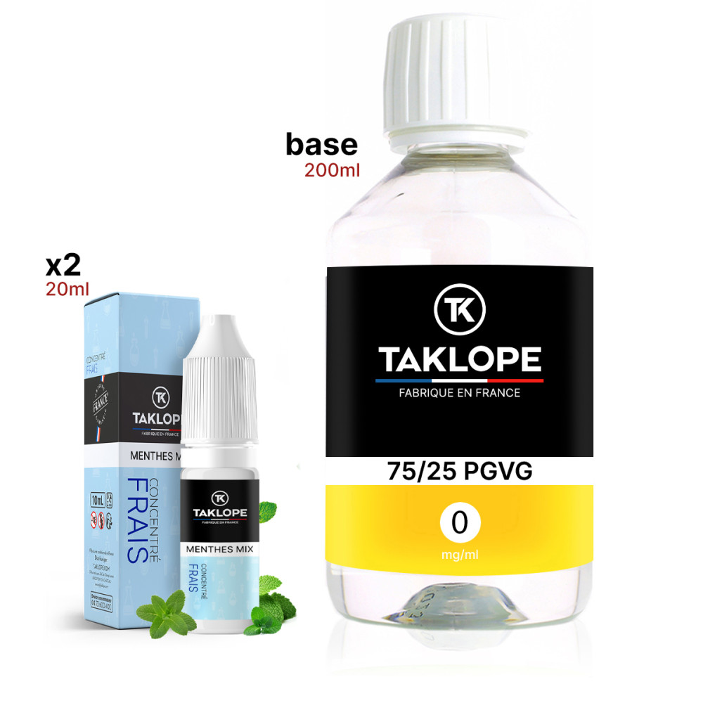 Pack DIY Menthes Mix 220ml - Taklope