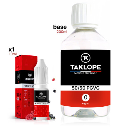 Pack DIY Rouge & Noir 210ml - Taklope