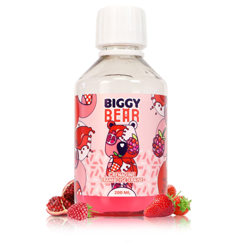E-liquide Grenadine Framboise Fraise 200ml - Biggy Bear