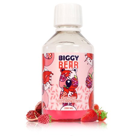 E-liquide Grenadine Framboise Fraise 200ml - Biggy Bear