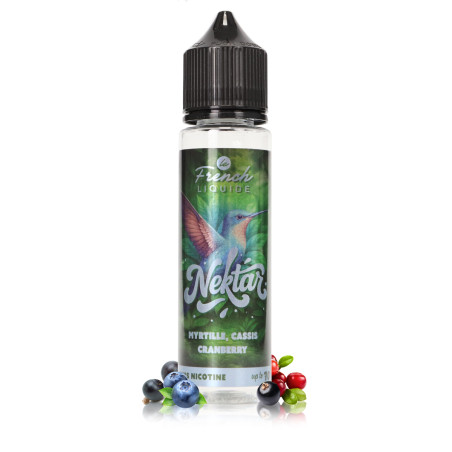 E-liquide Myrtille Cassis Cranberry 50ml Nektar - Le French Liquide