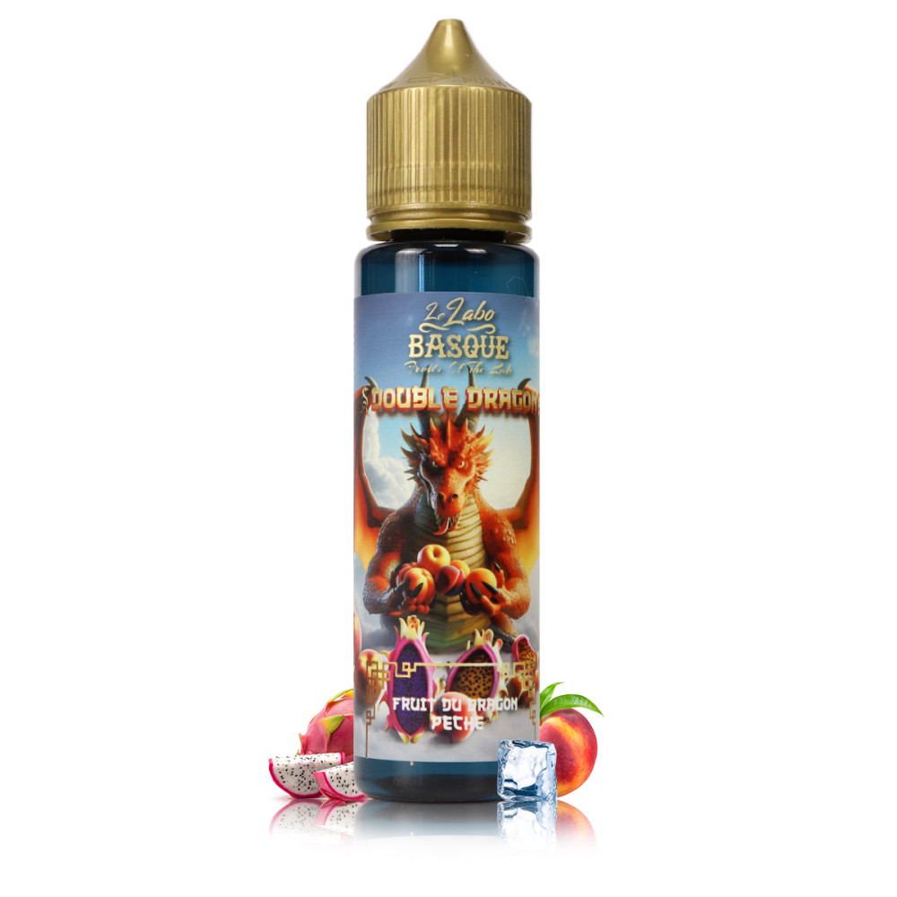 E-liquide Fruit du Dragon Pêche 50ml Double Dragon - Le Labo Basque