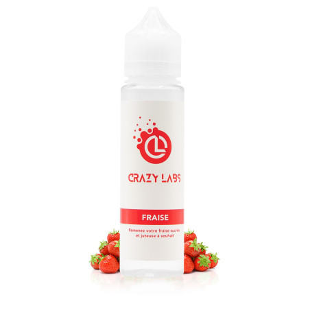 E-liquide Fraise 50ml - Crazy Labs 