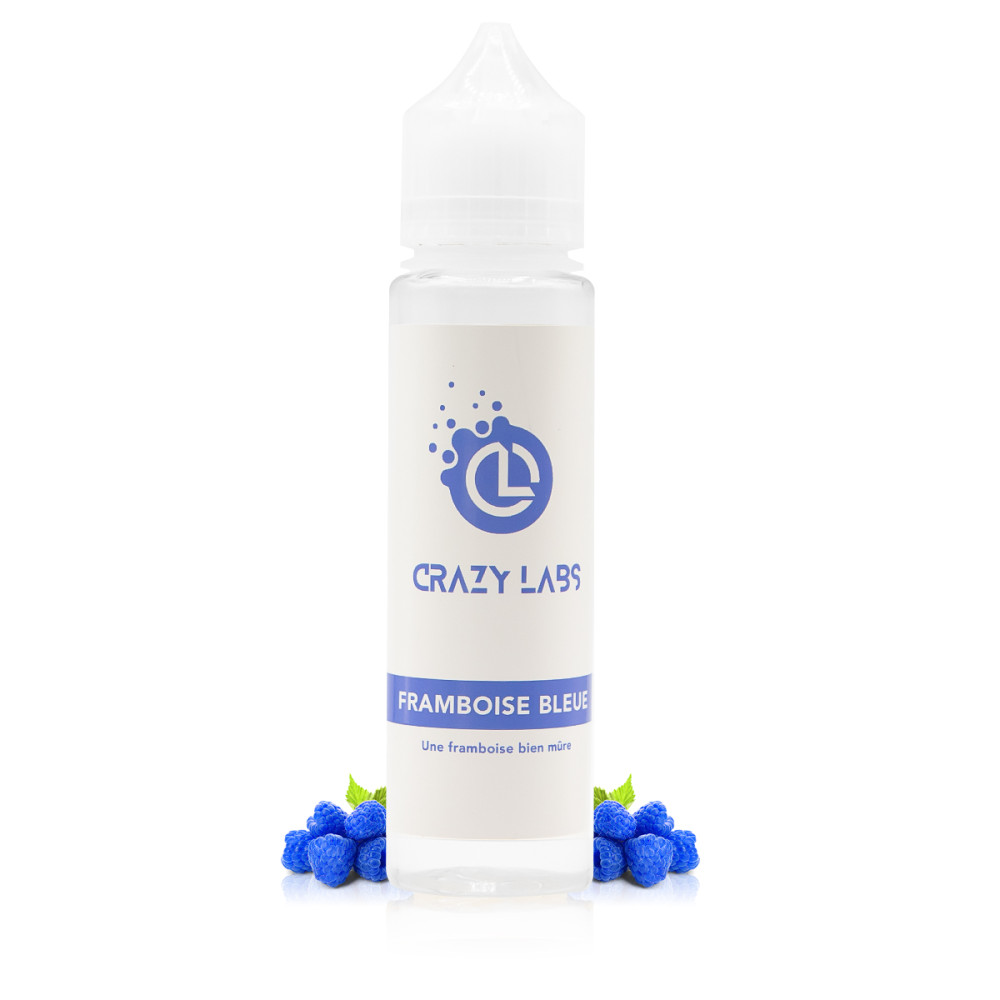 E-liquide Framboise Bleue 50ml - Crazy Labs 
