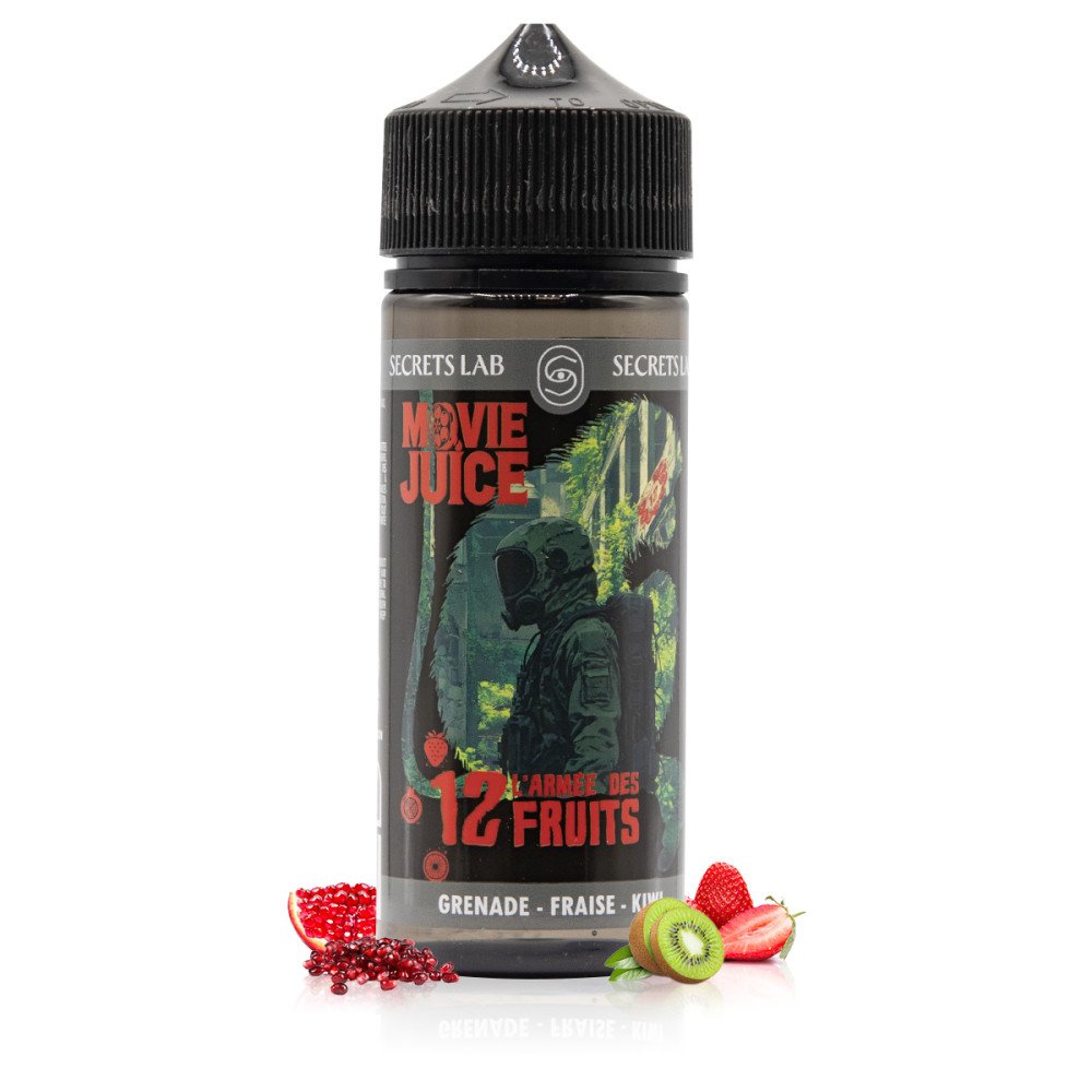 E-liquide L'Armée des 12 Fruits 100ml Movie Juice - Secret's Lab