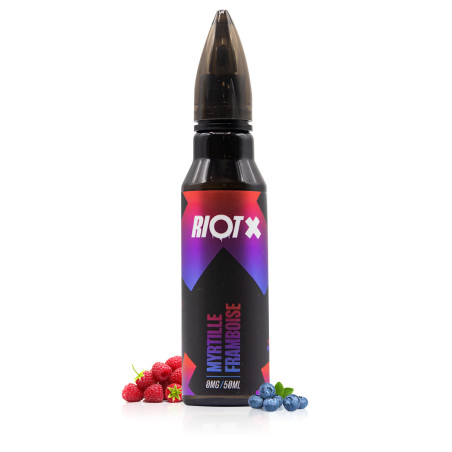 E-liquide Myrtille Framboise 50ml Riot X - Riot