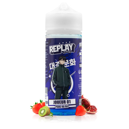 E-liquide Joueur 01 50ml Replay - LiquidArom