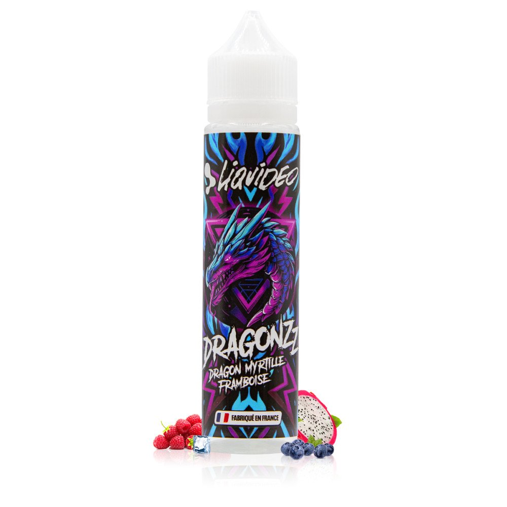 E-liquide Dragon Myrtille Framboise 50ml Dragonzz - Liquideo