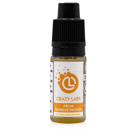 E-liquide Pêche Mangue Passion 10ml - Crazy Labs