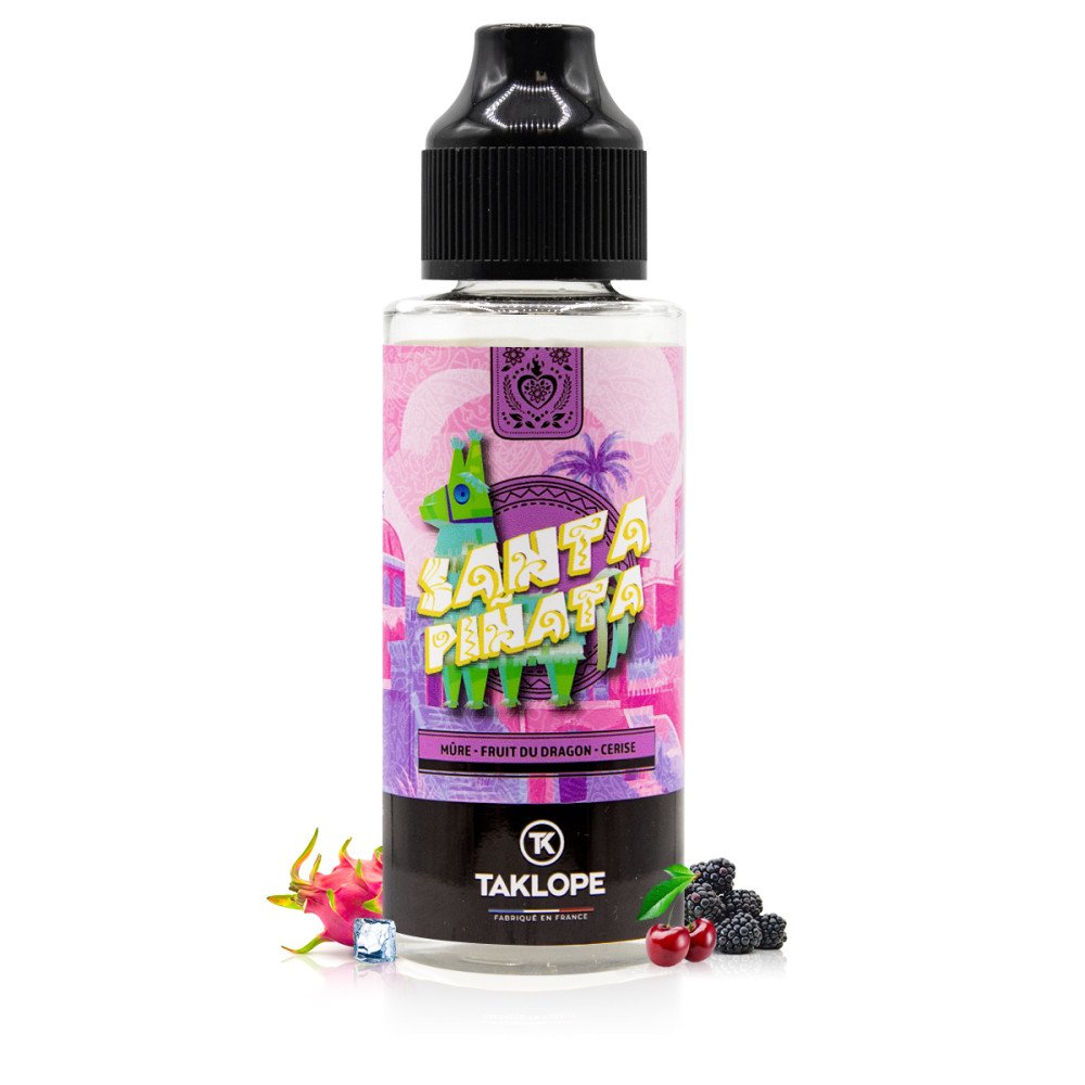 E-liquide Mûre Fruit du Dragon Cerise 100ml - Santa Pinata