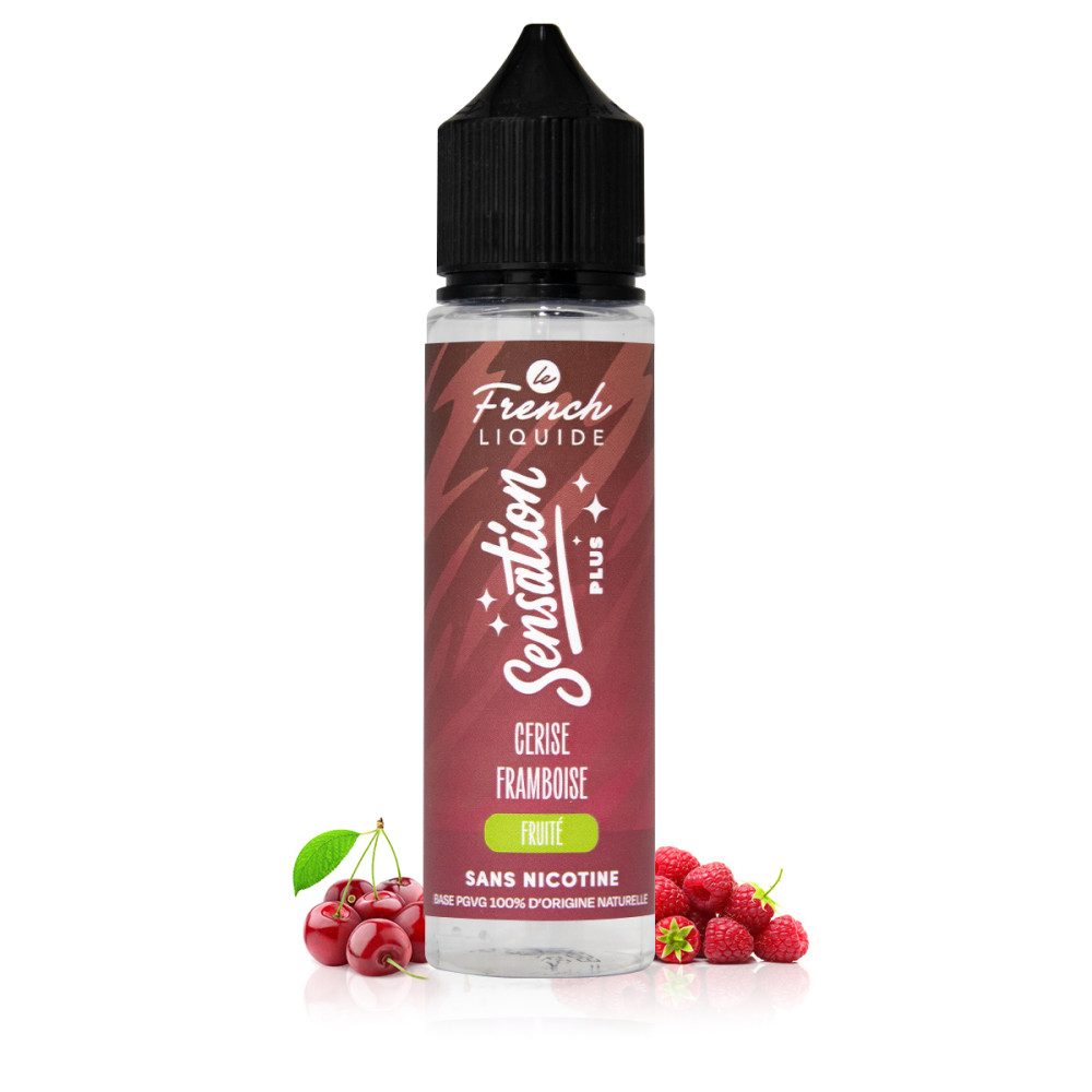 E-liquide Cerise Framboise 50ml Sensation - Le French Liquide