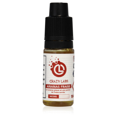 E-liquide Barbe à Papa Fruits Rouges Sel de Nicotine 10ml - Crazy Labs