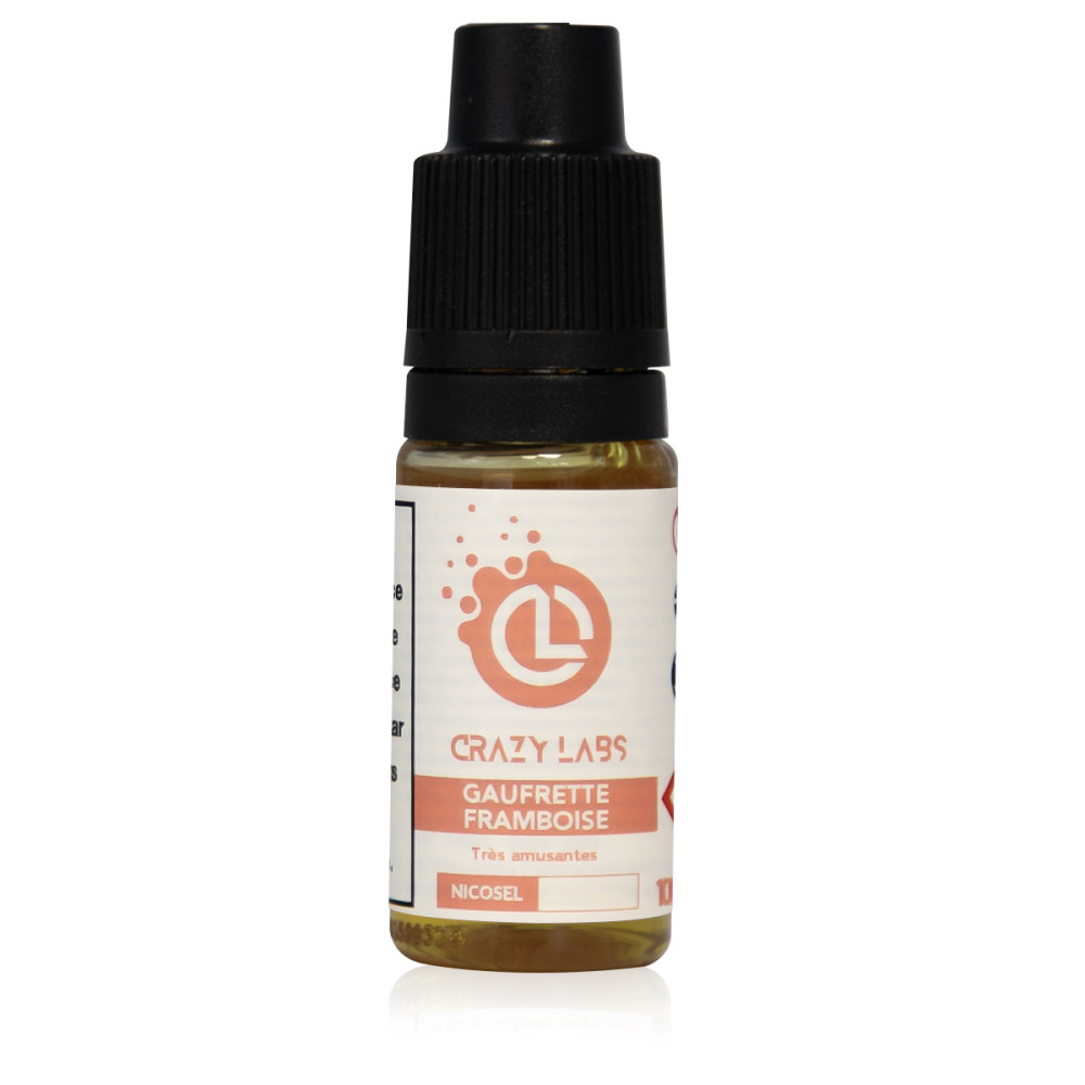 E-liquide Gaufrette Framboise Sel de Nicotine 10ml - Crazy Labs