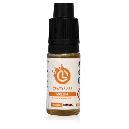 E-liquide Melon Sel de Nicotine 10ml - Crazy Labs