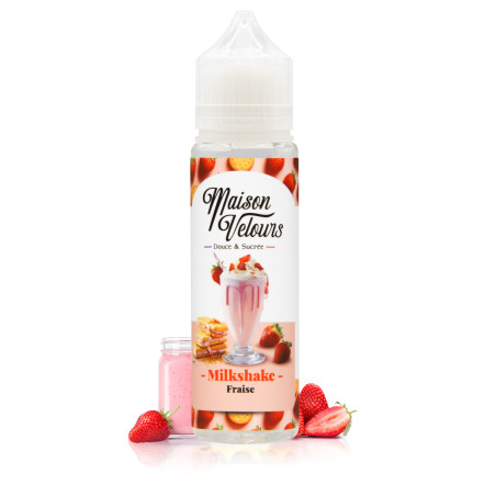 E-liquide Milkshake Fraise 50ml - Maison Velours