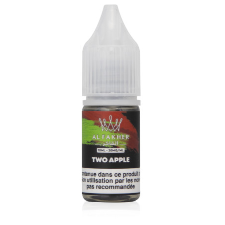 E-liquide Two Apple 10ml Sel de Nicotine - Al Fakher