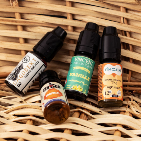 [DLUO dépassée] E-liquides 10ml Vincent/Cirkus/814 - Taklope