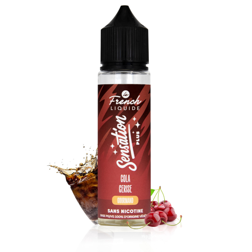 E-liquide Cola Cerise 50ml Sensation - Le French Liquide