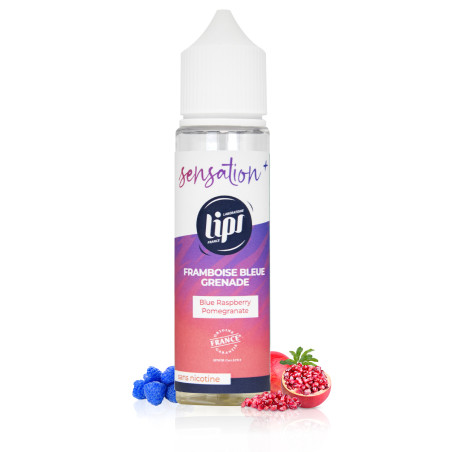 E-liquide Framboise Bleue Grenade 50ml Sensation - Le French Liquide